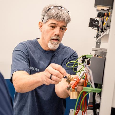 Instructor showing Maintenance Fundamentals